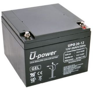 Batería GEL 12V 26Ah U-Power-UPG