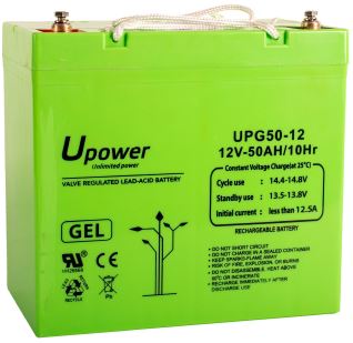 Batería GEL 12V 50Ah U-Power-UPG
