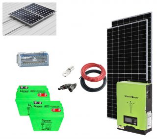 Kit Solar Aislada 1000W 12V 4550Whdia (MasterPower-OPzV)