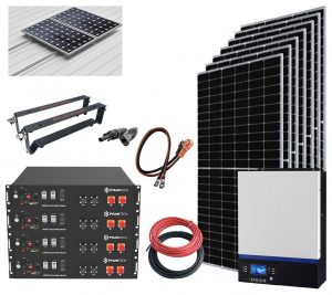 Kit Solar Aislada 5000W 48V 16100Whdia (Voltronic-Litio)