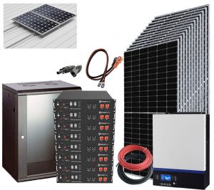 Kit Solar Aislada 5000W 48V 27300Whdia (Voltronic-Litio)