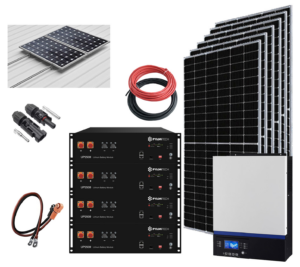 Kit Solar Aislada 3000W 24V 16500Whdia (Voltronic-Litio)