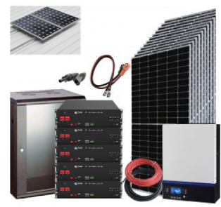 Kit Solar Aislada 5000W 48V 27600Whdia (Voltronic-Litio)
