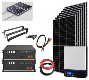 Kit Solar Aislada 5000W 48V 22000Whdia (Voltronic-Litio)