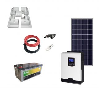 Kit Solar Autocaravana 1000W 12V 950Whdia (AGM-Voltronic)
