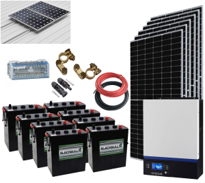 Kit Solar Aislada 5000W 48V 16500Whdia (Voltronic-OPzS)
