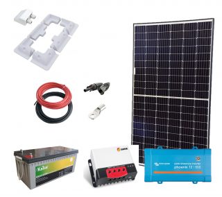 Kit Solar Autocaravana 500W 12V 2300Whdia (AGM-Victron)