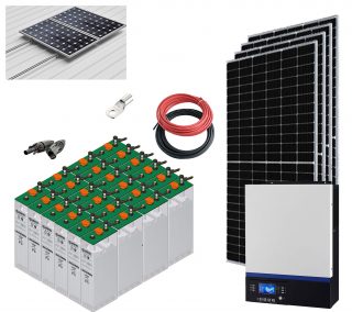 Kit Solar Aislada 5000W 48V 9100Whdia (Voltronic-Formula SOPzS)
