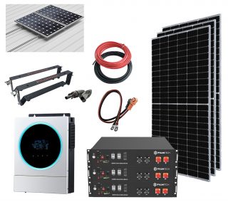 Kit Solar Aislada 5600W 48V 11500Whdia (Voltronic-Litio)