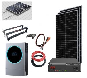 Kit Solar Aislada 3600W 48V 6750Whdia (Voltronic-Litio)