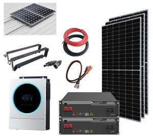 Kit Solar Aislada 5600W 48V 9200Whdia (Voltronic-Litio)