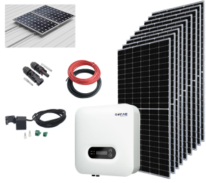 Kit solar conexion a red monofasico Huawei 5000W 25000Whdia