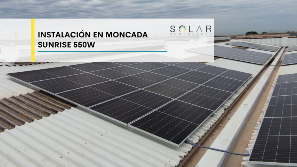 Solar Components completa una instalación de 180 paneles solares en una nave industrial de Moncada